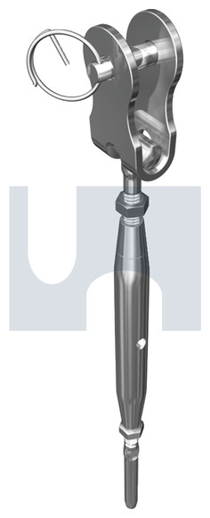 BOTTLESCREW TOGGLE / SWAGE STAINLESS M 6 1/8 WIRE